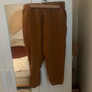 Rust Capri cotton pants